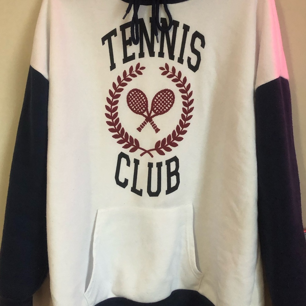 Tennis club hoodie.